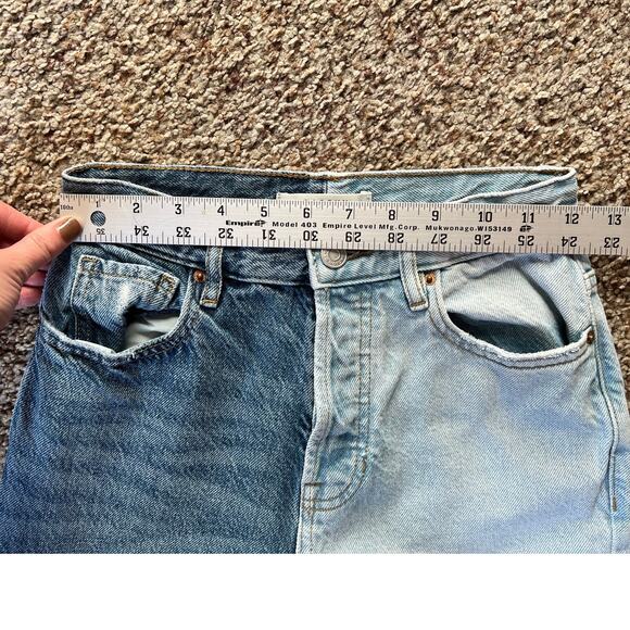 PacSun Women's Jeans, Size 24 Straight, High Rise, Two-Tone, Button Fly - Picture 8 of 9